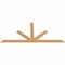 Ekena Millwork Saratoga Timber Gable Bracket, Western Red Cedar, 108"W x 49"H x 1 1/2"D x 5 1/2"F, 11/12 Pitch GBW108X49X0206SAR00SWR - alternate 4